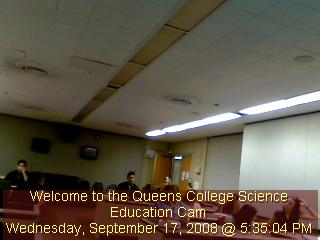Queens College Science Education Webcam - Live from Computer Applications in Science Education