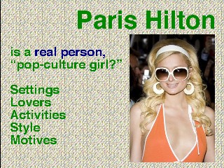Paris Hilton as pop culture icon